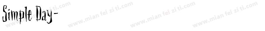Simple Day字体转换